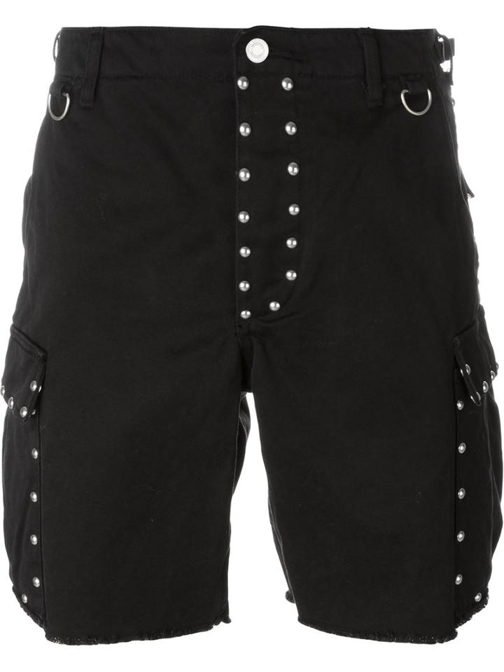 Saint Laurent Studded Cargo Shorts