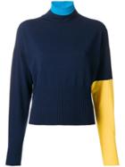 Sportmax Plava Colour-block Jumper - Blue