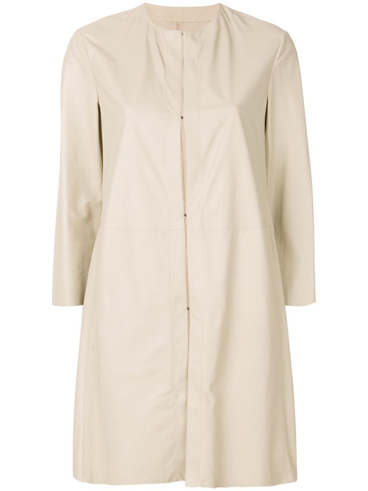 Drome Straight-fit Coat - Nude & Neutrals