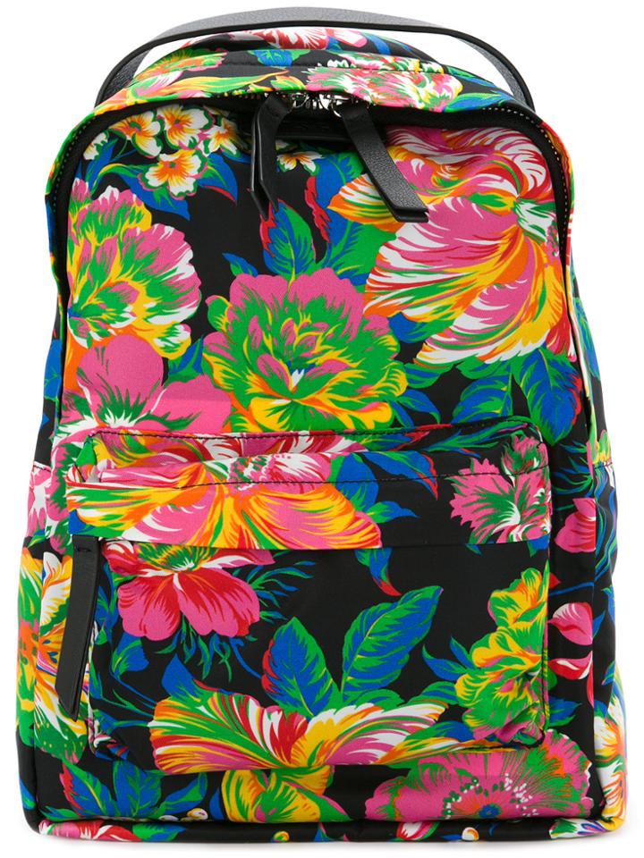 Msgm Floral Printed Backpack - Multicolour