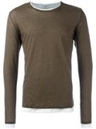 Majestic Filatures Longsleeved T-shirt, Men's, Size: Xl, Brown, Cotton/cashmere