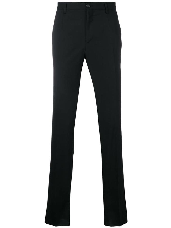 Versace Tailored Straight-leg Trousers - Black