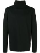Attachment Funnel Neck Sweatshirt - Black