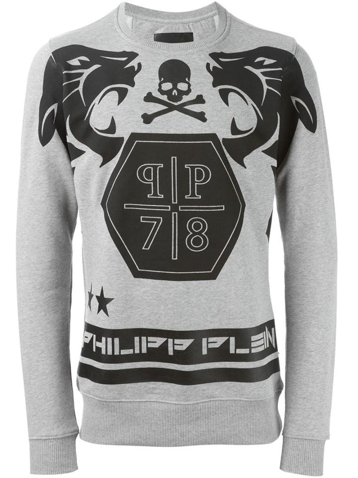 Philipp Plein 'chain' Sweatshirt, Men's, Size: Medium, Grey, Cotton
