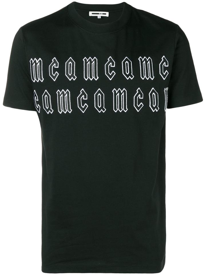 Mcq Alexander Mcqueen Gothic Logo T-shirt - Black