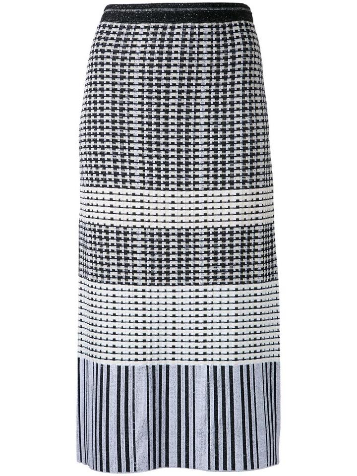 Proenza Schouler Monochrome Knitted Pencil Skirt, Women's, Size: Medium, Black, Silk/cotton/polyester/viscose