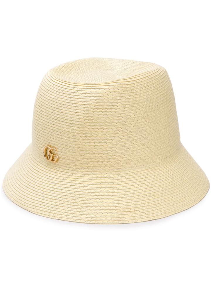 Gucci Logo Trilby Hat - Neutrals