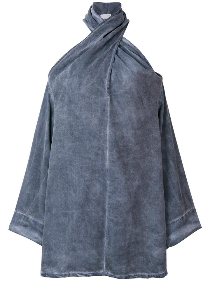 Lost & Found Rooms Criss Cross Short Dress - Blue