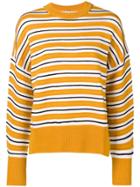 Dagmar Irene Striped Sweater - Yellow & Orange