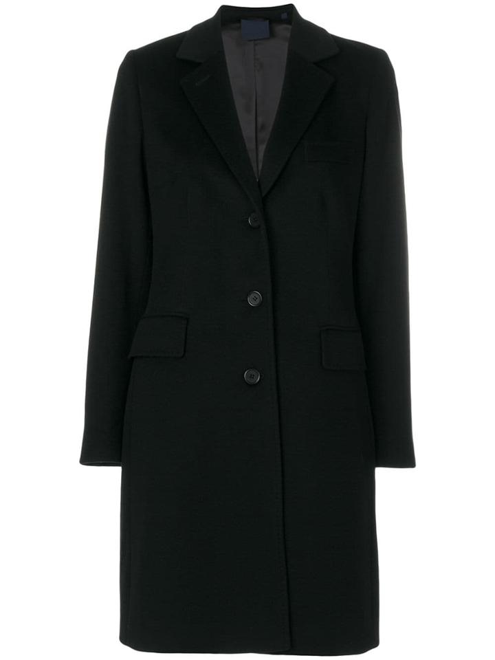 Aspesi Fitted Tailored Coat - Black