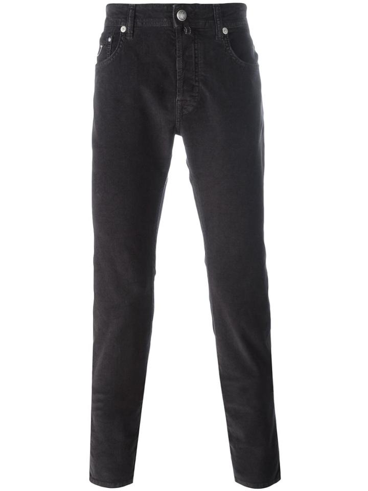 Jacob Cohen Corduroy Slim-fit Trousers - Pink & Purple