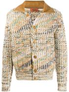 Missoni Corduroy Collar Cardigan - Neutrals