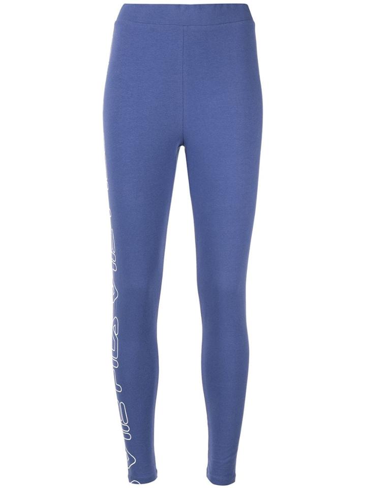Fila Side Logo Print Leggings - Blue
