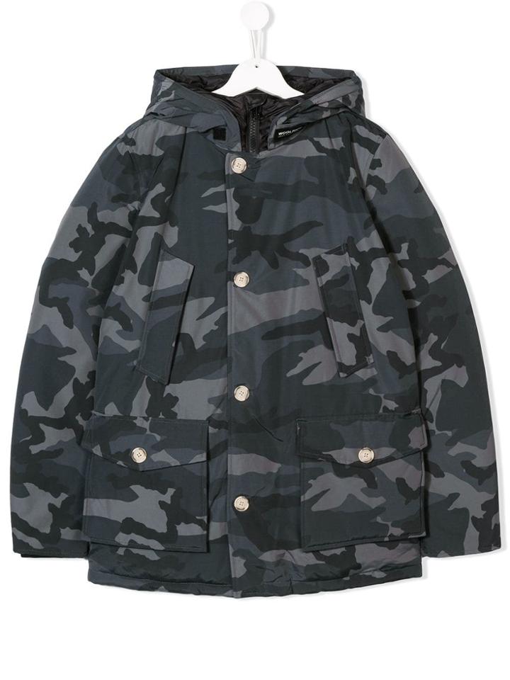 Woolrich Kids Teen Padded Coat - Grey