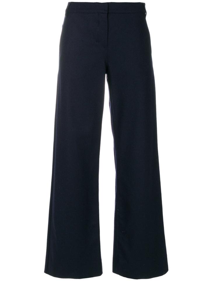 's Max Mara Cropped Flared Trousers - Blue