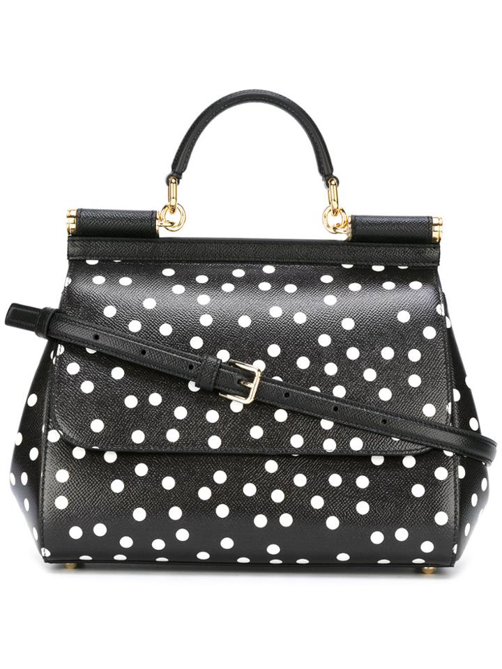 Dolce & Gabbana Polka Dot Bag - Black