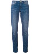 Michael Michael Kors - Polka Dot Jeans - Women - Cotton/spandex/elastane - 4, Blue, Cotton/spandex/elastane