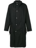 Maison Margiela Button Up Trench Coat - Blue
