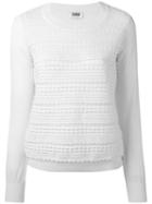 Sonia By Sonia Rykiel - Crew Neck Jumper - Women - Cotton/polyamide - M, Pink/purple, Cotton/polyamide