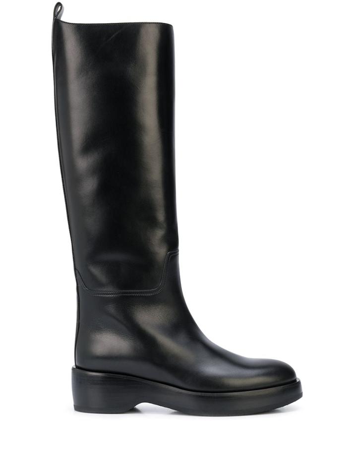 The Row Platform Sole Knee-length Boots - Black