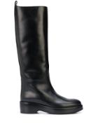 The Row Platform Sole Knee-length Boots - Black