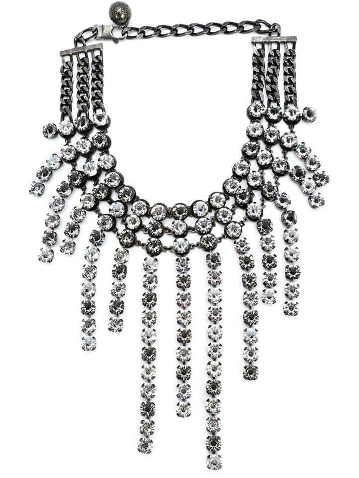 Lanvin Crystal Strand Necklace