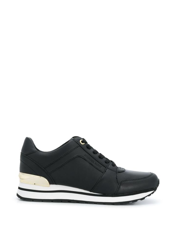 Michael Kors Billie Logo Plaque Sneakers - Black