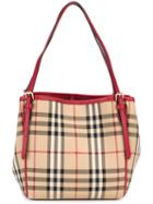 Burberry 'horseferry Check' Tote, Women's, Nude/neutrals
