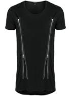 Unconditional Zip Detail T-shirt - Black