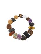Monies Stone & Fossil Necklace - Multicolour