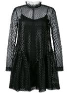 Jourden - Mesh Layer Dress - Women - Polyester - 40, Black, Polyester