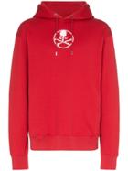 Mastermind Japan Reflective Logo Print Hoodie - Red
