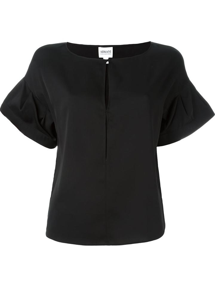 Armani Collezioni Keyhole T-shirt