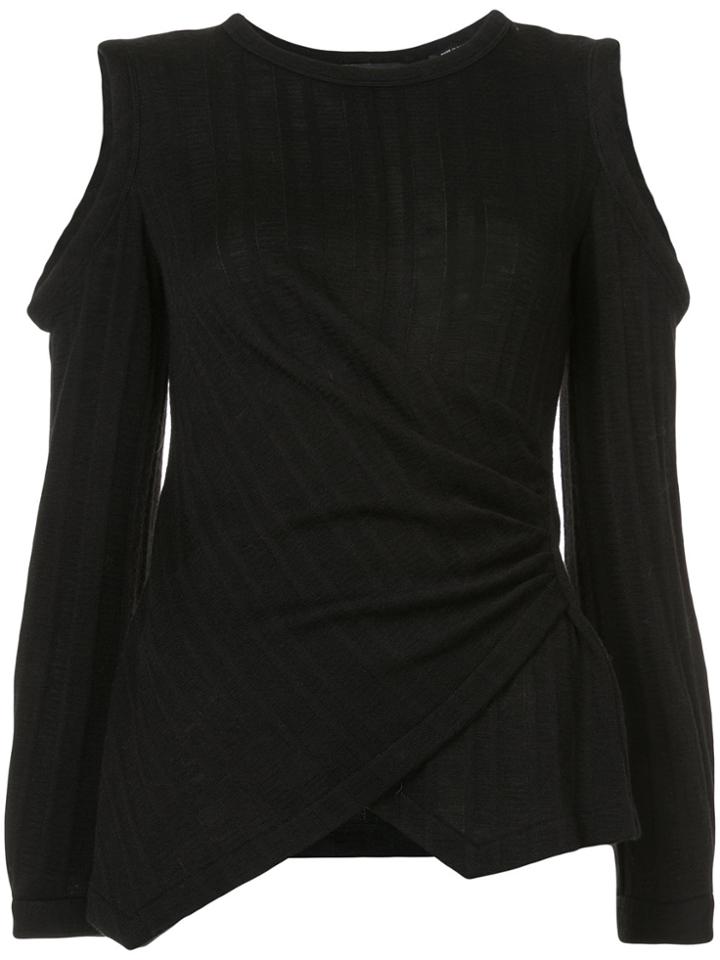 Yigal Azrouel Knitted Shoulderless Top - Black