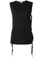 Helmut Lang Tie Side Tank Top, Women's, Size: Small, Black, Cotton/cashmere