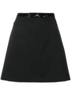 Miu Miu A-line Mini Skirt - Black