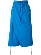 Marni Wrap Style Palazzo Trousers - Blue
