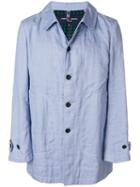 Comme Des Garçons Pre-owned Midi Oversized Jacket - Blue