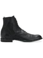 Officine Creative Lace-up Ankle Boots - Black