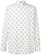Saint Laurent Palm Tree Embroidered Shirt - White