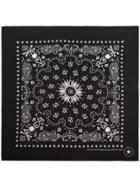 Mastermind Japan Black Paisley Print Silk Bandana