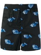 Valentino Carp Printed Swim Shorts - Blue