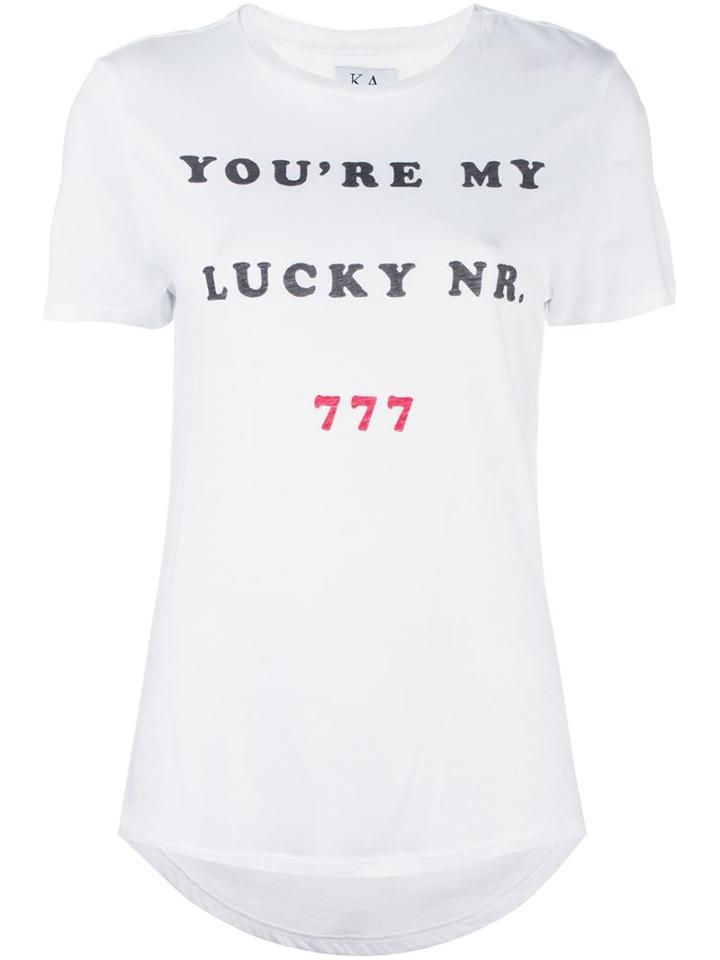 Zoe Karssen 'you're My Lucky Number' T-shirt
