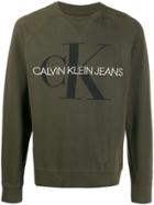Calvin Klein Jeans Logo Print Sweatshirt - Green