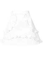 Alexis Ruffle Trim Skirt - White