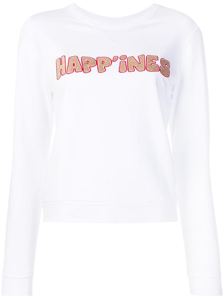 Ines De La Fressange Happiness Sweatshirt - White