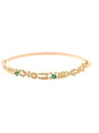 Natasha Zinko 18kt Gold Love You Baby Bracelet - Metallic