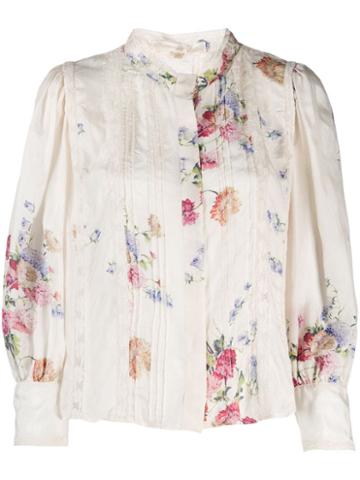 Love Shack Fancy Tegan Blouse - Neutrals