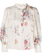 Love Shack Fancy Tegan Blouse - Neutrals
