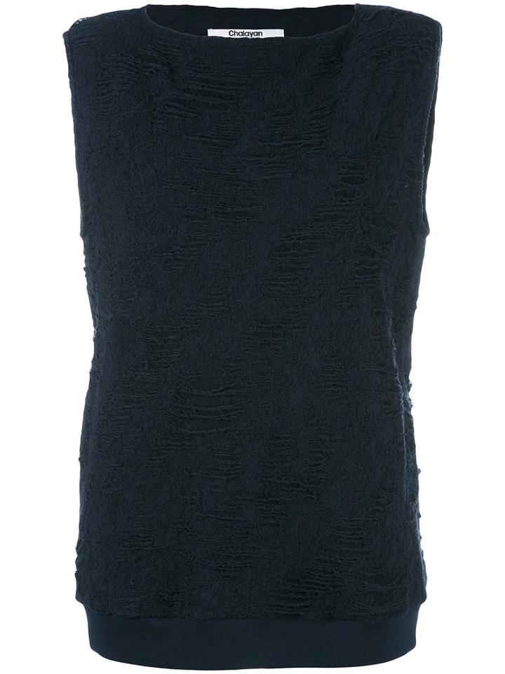 Chalayan - Sleeveless Tunic - Women - Cotton/polyester - M, Women's, Blue, Cotton/polyester